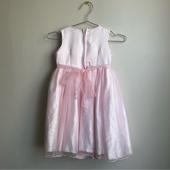 Pink Fluffy Party Princess Dress w/ rose - Picture 3 of 7